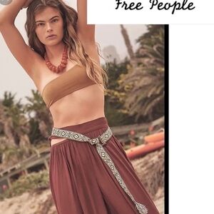Free people caravan textile wrap belt One Size NWOT